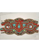 Piros-türkiz tulipános