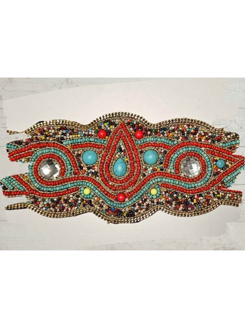 Piros-türkiz tulipános